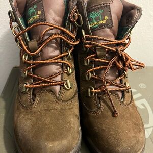 Timberland Brown Leather Hiking Boots